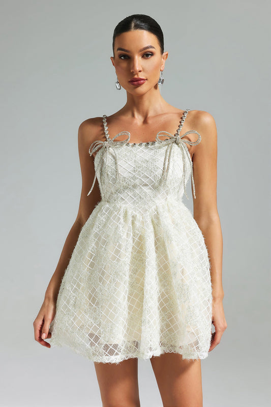 Teela com Laço Diamante em Mesh - Mini