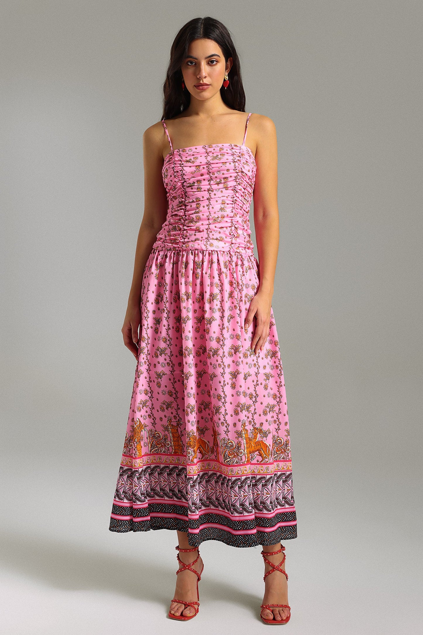 Vestido Zilpah Halter Estampado