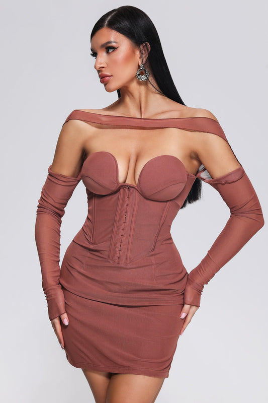 Slip Dress Slare em Mesh