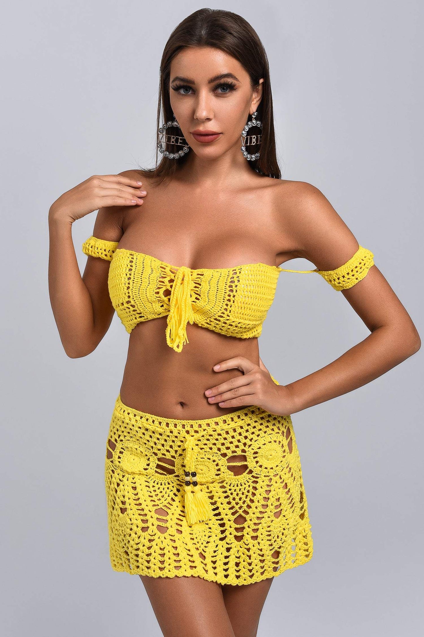 Conjunto Shenali em Crochê